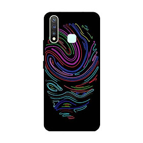 Ốp Lưng in cho Vivo Vivo Y19 /U3 /Y5s /U20 Mẫu Vân Tay Neon - Hàng Chính Hãng