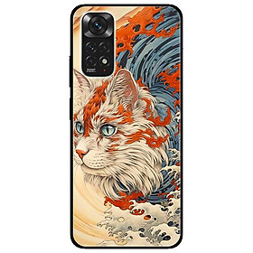 Ốp lưng Redmi Note 11 - 11s 4G - 11 5G - 11 Pro Quốc Tế - 11 Pro Xách Tay - Mèo Trắng Cam - Hàng Chính Hãng