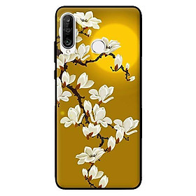 Ốp in cho Huawei P30 Lite Hoa Trắng Nền Vàng - Hàng chính hãng