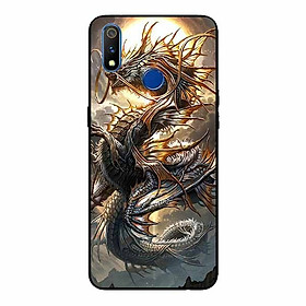 Ốp lưng in cho Realme 3 Pro Rồng Trăng