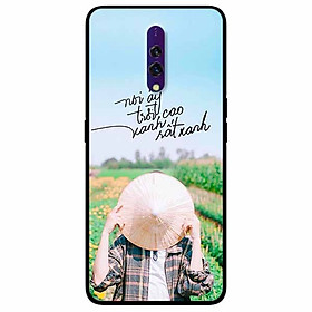 Ốp lưng in cho Realme X Mẫu Lấy Nón