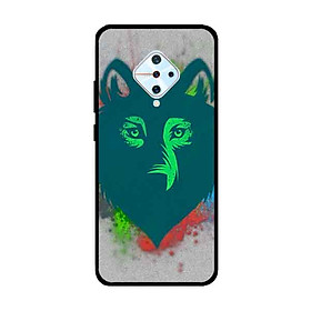 Ốp Lưng in cho Vivo S1 Pro/ Vivo V17 Mẫu Chú Sói Nền Xám - Hàng Chính Hãng