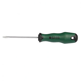 Tuốc nơ vít dẹp 8x150mm có từ tính (Đen -Xanh) - 63416 SATA 