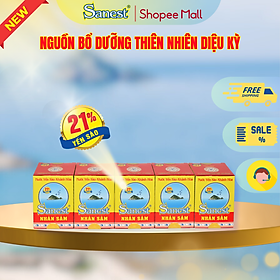  NEW [ Combo 5 lọ] Nước Yến sào Khánh Hòa Sanest 21% - Nhân Sâm