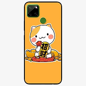 Ốp lưng dành cho Realme C12 mẫu Mèo Và Thỏi Vàng