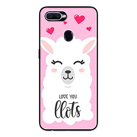 Ốp Lưng in cho Realme 2 Mẫu Cừu Nền Hồng - Hàng Chính Hãng
