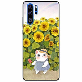 Ốp lưng dành cho Huawei P30 Pro mẫu Mèo Mập Hướng Dương