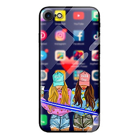 Ốp lưng kính cường lực cho iPhone 7 GIRL 7 - Hàng chính hãng