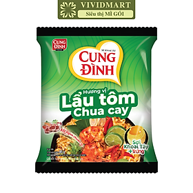 AFOTECH - Mì Cung Đình Lẩu tôm chua cay, Mì Tôm chua cay Cung Đình, Mì khoai tây Cung Đình gói (85g/gói)