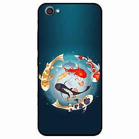 Ốp lưng in cho Vivo V5 Mẫu Koi Vây Quanh