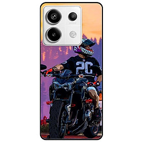 Ốp lưng Redmi 9T - 13C - 13 4G - Redmi Note 13 4G - Note 13 Pro 4G - Note 13 Pro 5G - Cậu Bé Mô Tô - Hàng Chính Hãng
