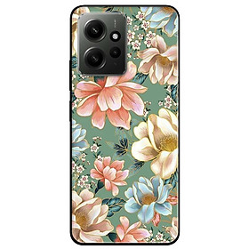 Ốp lưng dành cho Redmi Note 12 - Redmi Note 12 Pro 4G - Redmi Note 12 Pro 5G - Hoa Xanh Hồng Vàng - Hàng Chính Hãng