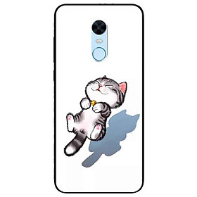 Ốp lưng in cho Xiaomi Redmi Note 5 (Redmi 5 Plus) Mẫu Mèo Sọc