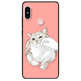 Ốp lưng in cho Xiaomi Redmi Note 6 Pro Mẫu Mèo Mập