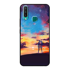 Ốp Lưng in cho Vivo Y17 Mẫu Vũ Trụ Tình Yêu - Hàng Chính Hãng