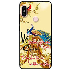 Ốp lưng in cho Xiaomi Redmi Note 6 Pro Mẫu Thư Pháp Vợ Chồng