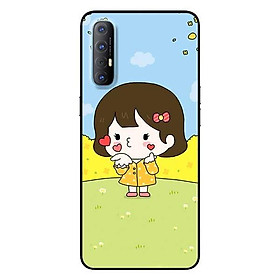 Ốp lưng dành cho Oppo Reno 3 / A91 - Reno 3 Pro - Reno 4 - Reno 4 Pro mẫu Cô Bé Áo Vàng