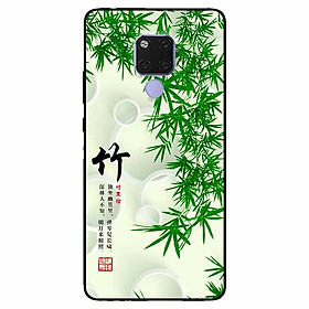 Ốp lưng dành cho Huawei Mate 20 mẫu Thư Pháp Lá Tre