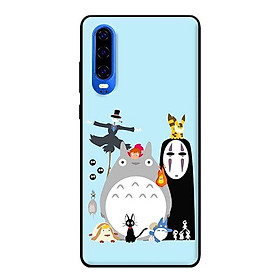 Ốp lưng in cho Huawei P30 mẫu Ghibli Nền Xanh - Hàng chính hãng
