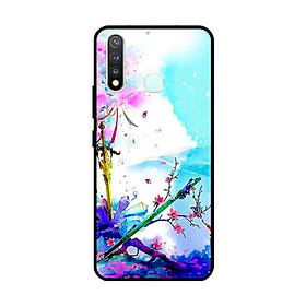 Ốp Lưng in cho Vivo Vivo Y19 /U3 /Y5s /U20 Mẫu Nền Kiếm Hoa Vàng - Hàng Chính Hãng