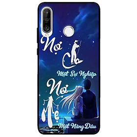 Ốp lưng in cho Huawei P30 Lite Mẫu Nợ Cha Nợ Mẹ