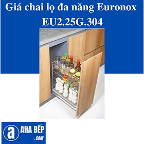 GIÁ CHAI LỌ ĐA NĂNG NAN DẸT 3 TẦNG INOX SUS304HL EU2.25G.304. Hàng Chính Hãng 