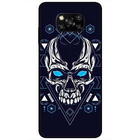 Ốp lưng dành cho Xiaomi Poco X3 mẫu Đầu Lâu Mắt Xanh