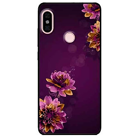 Ốp lưng in cho Xiaomi Redmi Note 6 Pro Mẫu Cúc Tím