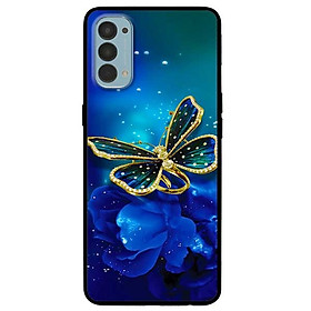 Ốp lưng dành cho Reno 4 mẫu Bướm Xanh