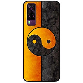 Ốp lưng dành cho Vivo Y51 (2020) / Y31 (2020) mẫu Vòng Tròn Cam Đen