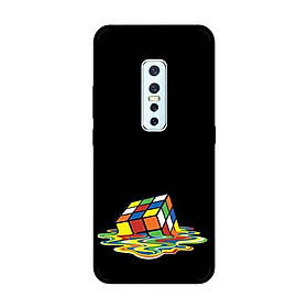 Ốp Lưng in cho Vivo V17 Pro Mẫu Rubik Màu Nước - Hàng Chính Hãng