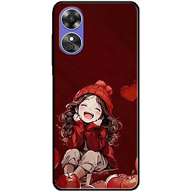 Ốp lưng cho Oppo A54 - A55 - A55s - Oppo A56 5G - Oppo A18 - A38 - A58 - Cô Gái Yêu Đời - Hàng Chính Hãng