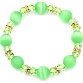 Chuỗi tay đá mắt mèo xanh 10 ly FTMXX1