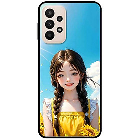 Ốp lưng cho Samsung M33 - Samsung A16 - A06 - Samsung A23 - A32 4G - A52 - Mỹ Nữ Hoa Hướng Dương - Hàng Chính Hãng