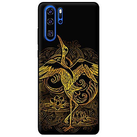 Ốp lưng in cho Huawei P30 Pro Hạc Vàng - Hàng chính hãng