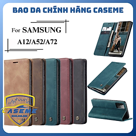 Bao da cao cấp dành cho Samsung A12, Samsung A52, Samsung A52s Samsung A72 dạng ví Caseme - Hàng Nhập Khẩu