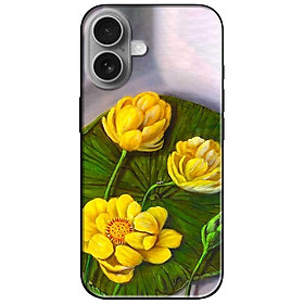 Ốp lưng cho IPhone 15 - 15 Plus - 15 Pro - 15 Pro Max - 16 - 16 Plus - 16 Pro - 16 Pro Max - Sen Vàng Xanh - Hàng Chính Hãng