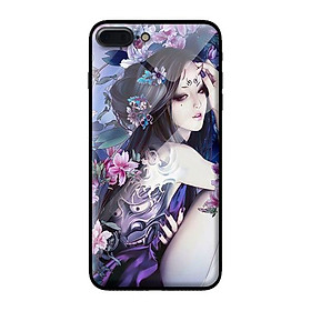 Ốp kính cho iPhone 8 Plus mẫu CÔ GÁI LX 1 - Hàng chính hãng