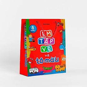 Em Tập Vẽ Và Tô Màu (Túi 8 Cuốn) - Bản Quyền