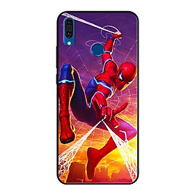 Ốp Lưng in cho Huawei Y9 2019 Mẫu Người Nhện Mắt Sáng - Hàng Chính Hãng
