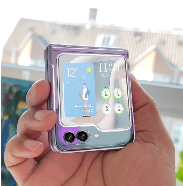 Ốp lưng trong suốt chống sốc cho Samsung Galaxy Z Flip 6 hiệu Likgus Crystal - Bảo vệ toàn diện, chống sốc chống va đập, đệm khí 4 góc - Hàng nhập khẩu