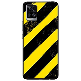 Ốp lưng dành cho Vivo V20 mẫu Sọc Vàng Đen