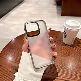 Ốp lưng cho iPhone 16 Pro Max hiệu Likgus lưng nhám viền màu chống sốc chống bụi bẩn chống vân tay có viền bảo vệ camera - hàng chính hãng
