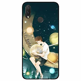Ốp lưng dành cho Huawei Nova 3i mẫu Cậu Bé Ôm Trăng