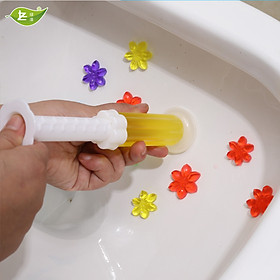 Combo 5 ống  Gel thơm khử bồn cầu   hình bông hoa  ,giúp khử mùi , khử trùng , vệ sinh diệt khuẩn  bảo vệ bồn cầu luôn sạch và thơm 