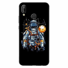 Ốp lưng in cho Huawei Nova 3E Phi Hành Gia Mặt Trăng