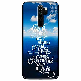 Ốp lưng in cho Redmi Note 8 Pro Mẫu Không Thể Quên