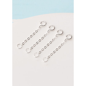 Combo 4 cái charm bạc dây xích trang trí - Ngọc Quý Gemstones