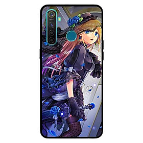 Ốp Lưng in cho Realme 5 Pro / Realme Q Mẫu Nàng Đồng Phục Đen - Hàng Chính Hãng