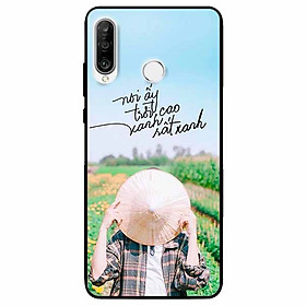 Ốp lưng in cho Huawei P30 Lite Mẫu Lấy Nón